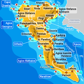 Piantina di Corfù Piantina di Corfù